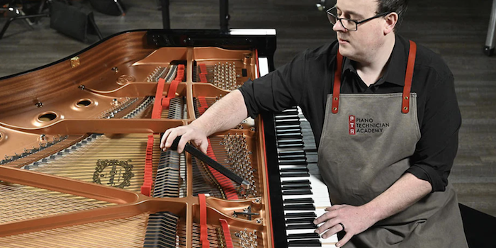 Picture of a piano tuner