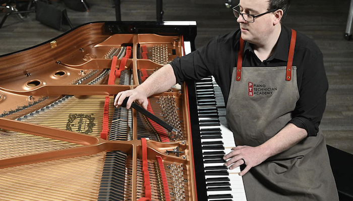 Picture of a piano tuner